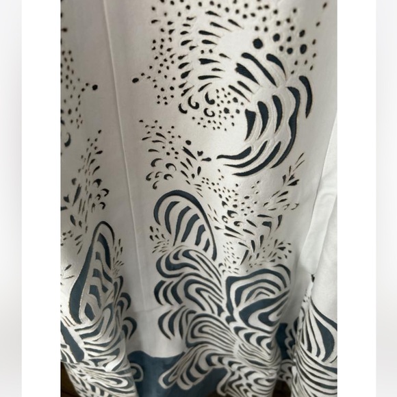 Anthropologie NWT Geisha Designs Cutwork A-Line Maxi Dress size L. - Picture 11 of 15